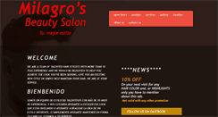 Desktop Screenshot of milagros-beautysalon.com
